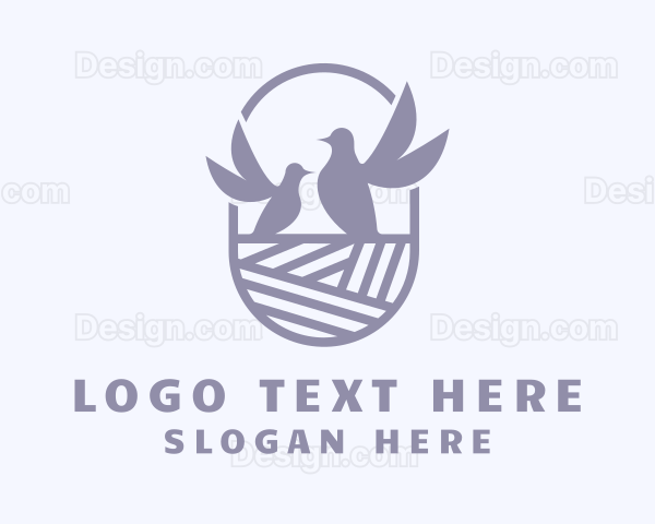 Pigeon Bird Nest Logo