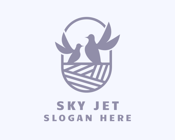 Pigeon logo example 3