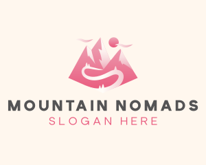 Alpine Mountain Peak logo design