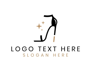 Fashion - Chic High Heel Shoe logo design