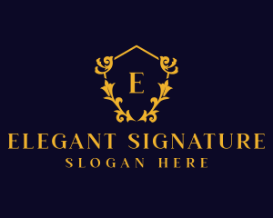 Luxury Decorative Insignia logo design