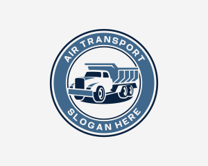 Dump Truck Transport logo design