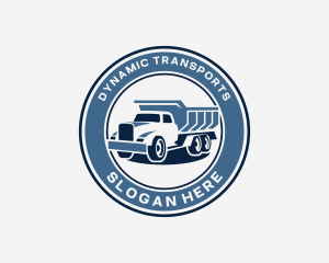 Dump Truck Transport logo design