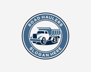 Dump Truck Transport logo design