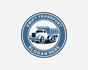 Dump Truck Transport logo design