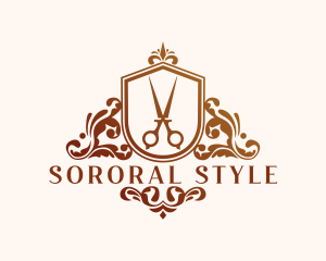 Styling Salon Scissors logo design