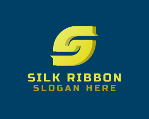 Ribbon Tech Letter S  logo design