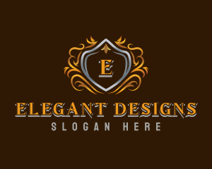 Luxury Royal Shield logo design