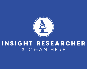 Science Laboratory Microscope logo design