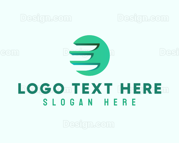 Modern Wing Letter E Logo