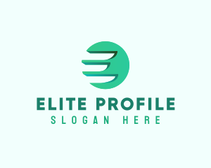 Modern Wing Letter E logo design