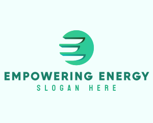 Modern Wing Letter E logo design