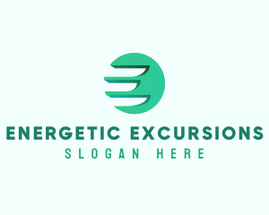 Modern Wing Letter E logo design