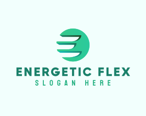 Modern Wing Letter E logo design