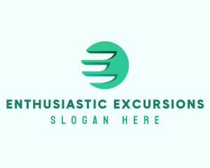 Modern Wing Letter E logo design