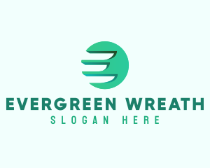 Modern Wing Letter E logo design