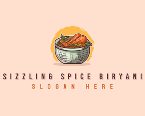 Chicken Biryani Indian logo