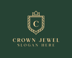 Crown Royalty Shield logo design