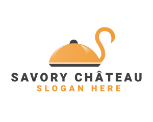 Swan Catering Food Tray logo design