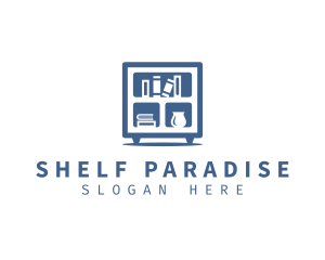 Bookshelf Furniture Design logo design