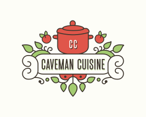 Cuisine Pot Cooking logo design