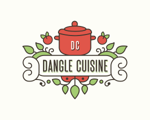 Cuisine Pot Cooking logo design