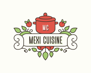 Cuisine Pot Cooking logo design