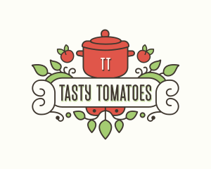 Cuisine Pot Cooking logo design