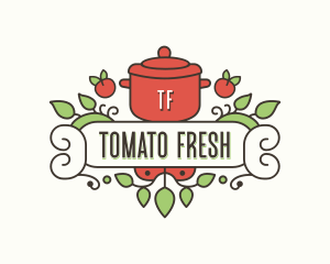 Cuisine Pot Cooking logo design