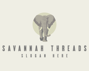 Safari Zoo Elephant logo