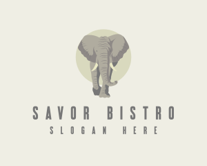 Safari Zoo Elephant logo