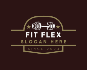 Dumbbell Gym Training logo design