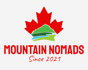 Canada Leaf Mountain  logo design