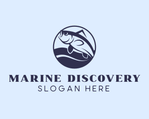 Marine Trout Fishing logo design