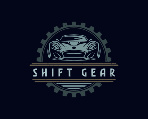 Car Gear Mechanic logo design