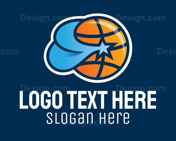 Basketball Star Team Logo