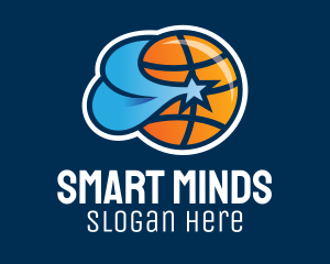 Basketball Star Team  Logo