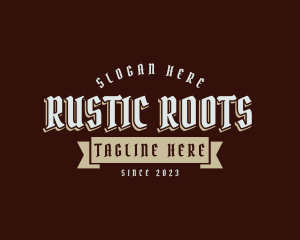 Gothic Whiskey Business logo design