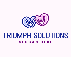 Love Couple Relationship Logo