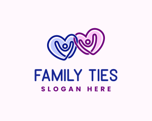 Love Couple Relationship logo design