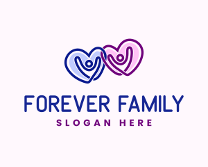 Love Couple Relationship logo design