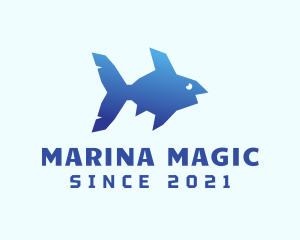 Blue Sea Fish logo design