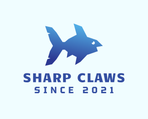 Blue Sea Fish logo design