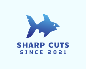 Blue Sea Fish logo design