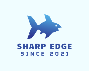 Blue Sea Fish logo design