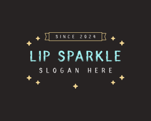 Cute Chalk Sparkles logo design