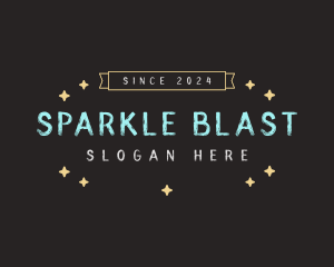 Cute Chalk Sparkles logo design