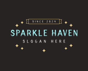 Cute Chalk Sparkles logo design