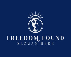 USA Statue of Liberty logo design