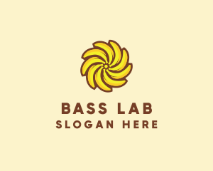 Yellow Banana Sun logo design